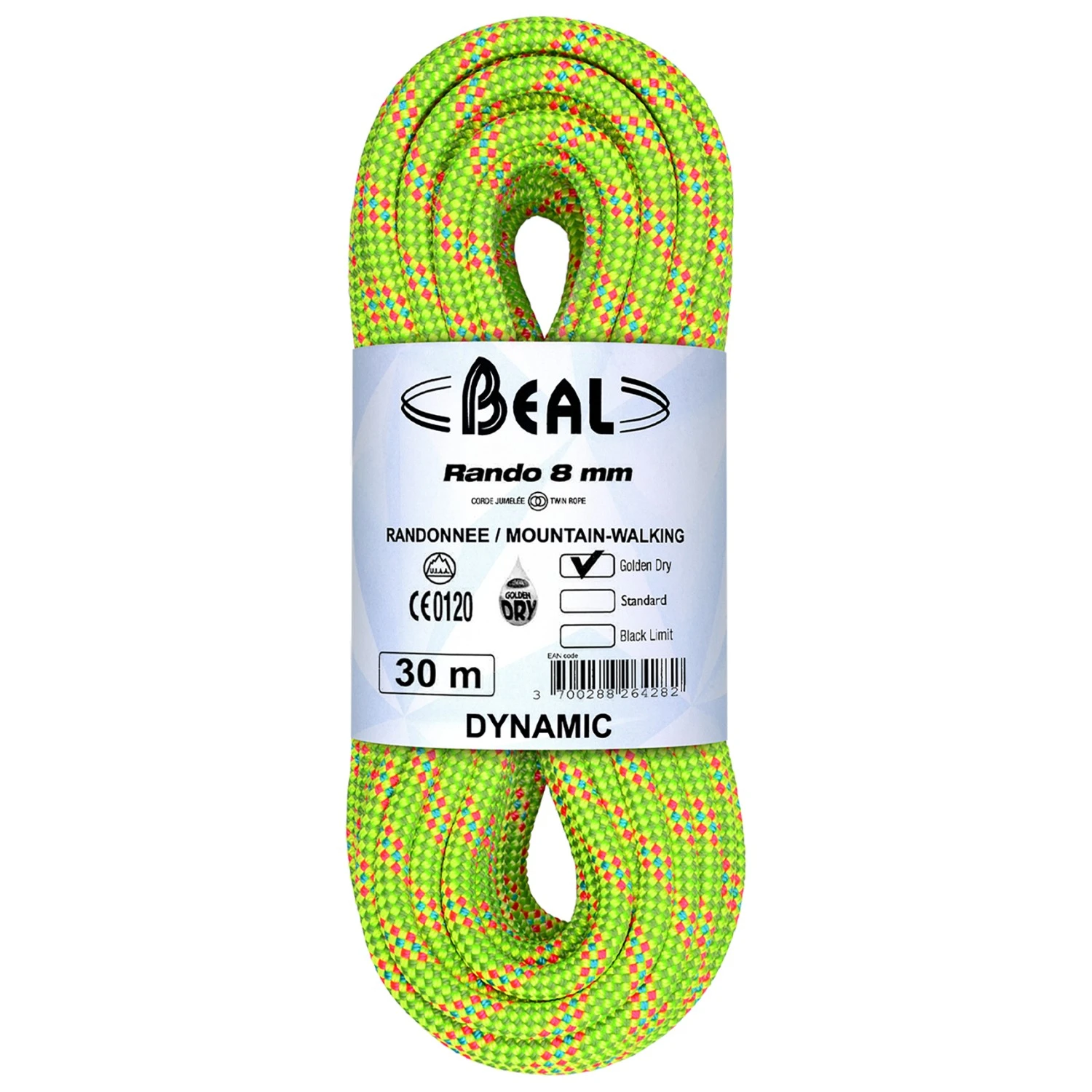 Beal Rando Golden Dry 8 Mm - Twin Rope 1 Beal Rando Golden Dry 8 Mm - Twin Rope