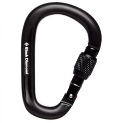 Black Diamond Pearlock Screwgate Carabiner - HMS Carabiner
