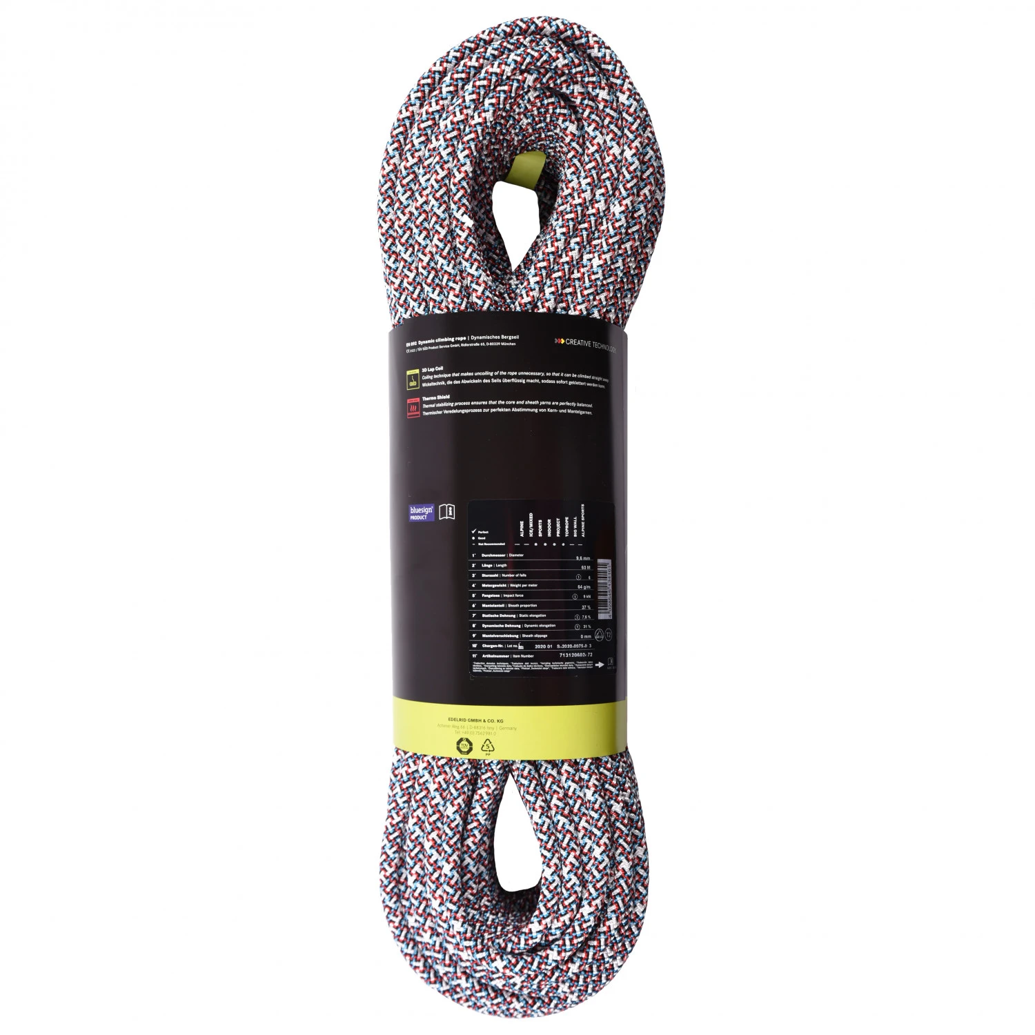 Edelrid SE Priti 9,6 Mm - Single Rope 2 Edelrid SE Priti 9,6 Mm - Single Rope - Image 2