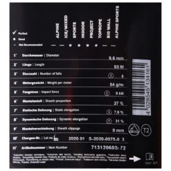 Edelrid SE Priti 9,6 Mm - Single Rope 5 Edelrid SE Priti 9,6 Mm - Single Rope -Outdoor Mountaineering Equipment Shop edelrid se priti 96 mm single rope detail 3